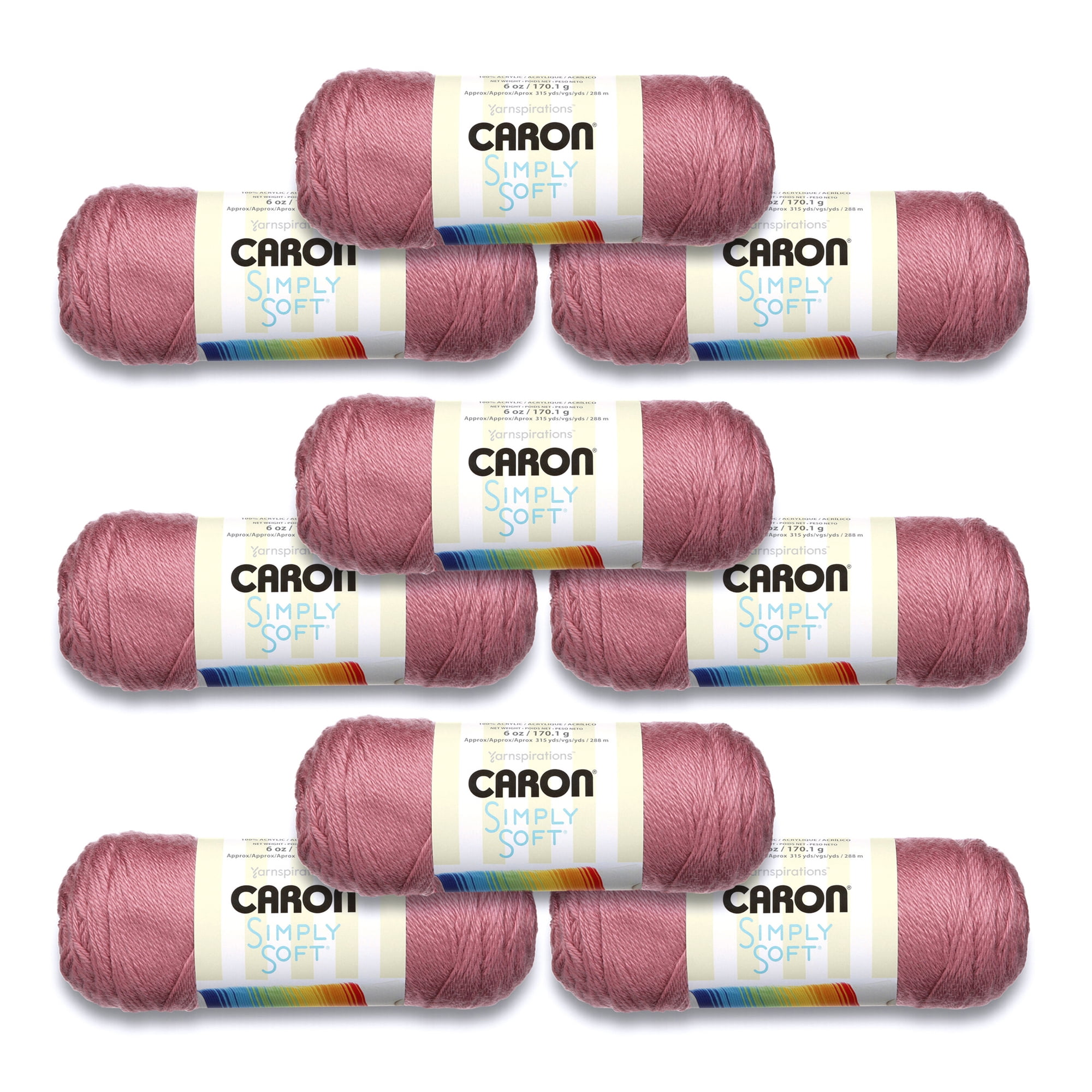 FEATHERED GRAY - Caron Simply Soft 6oz / 315yds (170g / 288m) 100% Acrylic  yarn. Item H970039794