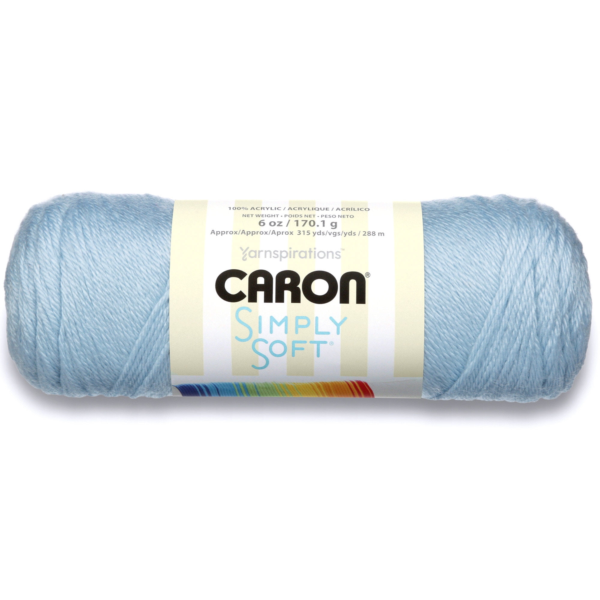 Caron Simply Soft #4 Medium Acrylic Yarn, Dark Country Blue 6oz/170g, 315 Yards (9 Pack), Size: Nine-Pack
