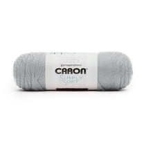 Caron® Simply Soft™ #4 Worsted (Medium) Acrylic Yarn, Feathered Gray 6oz/170.1g 315 Yards