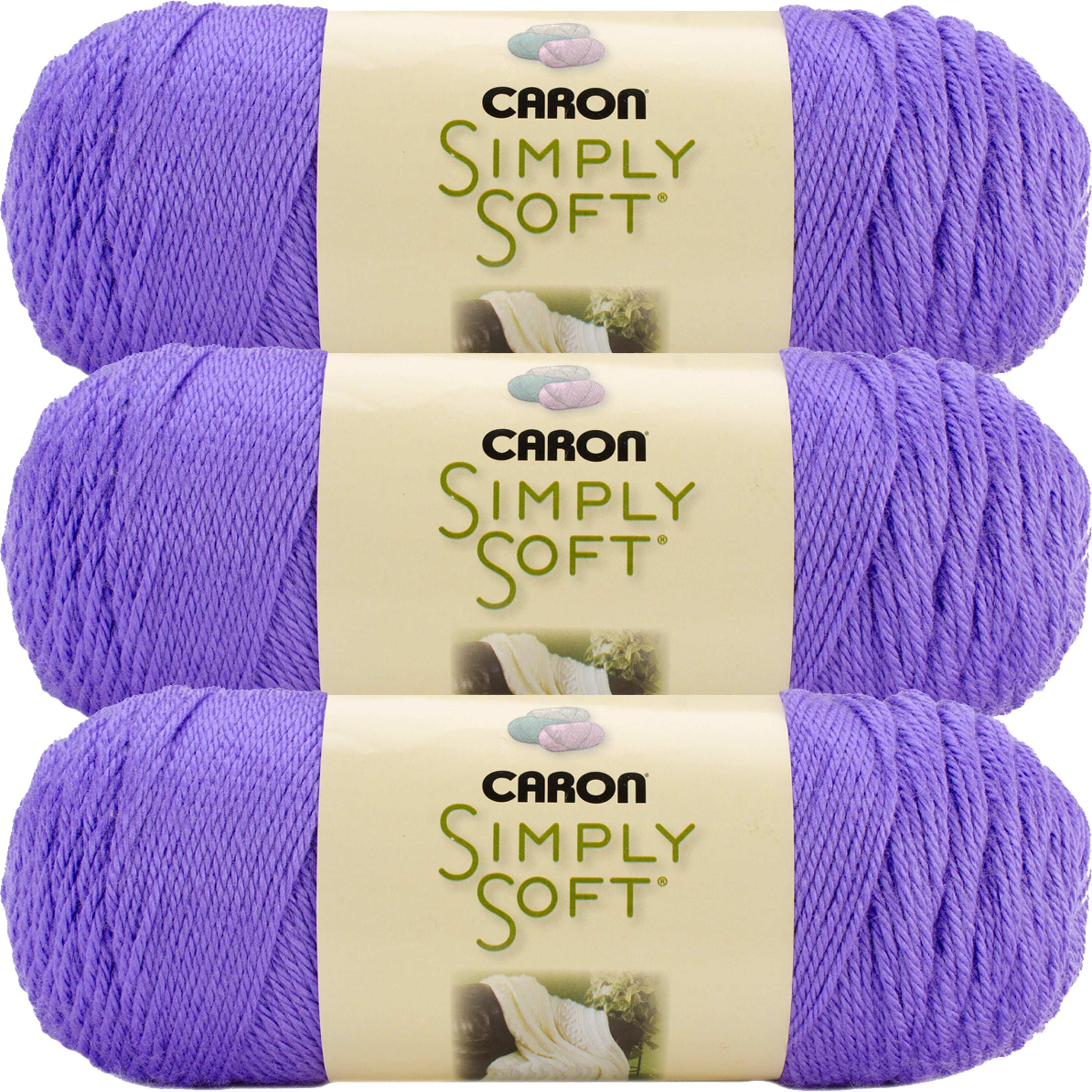 Caron Simply Soft Brites Yarn-Berry Blue, Multipack Of 3