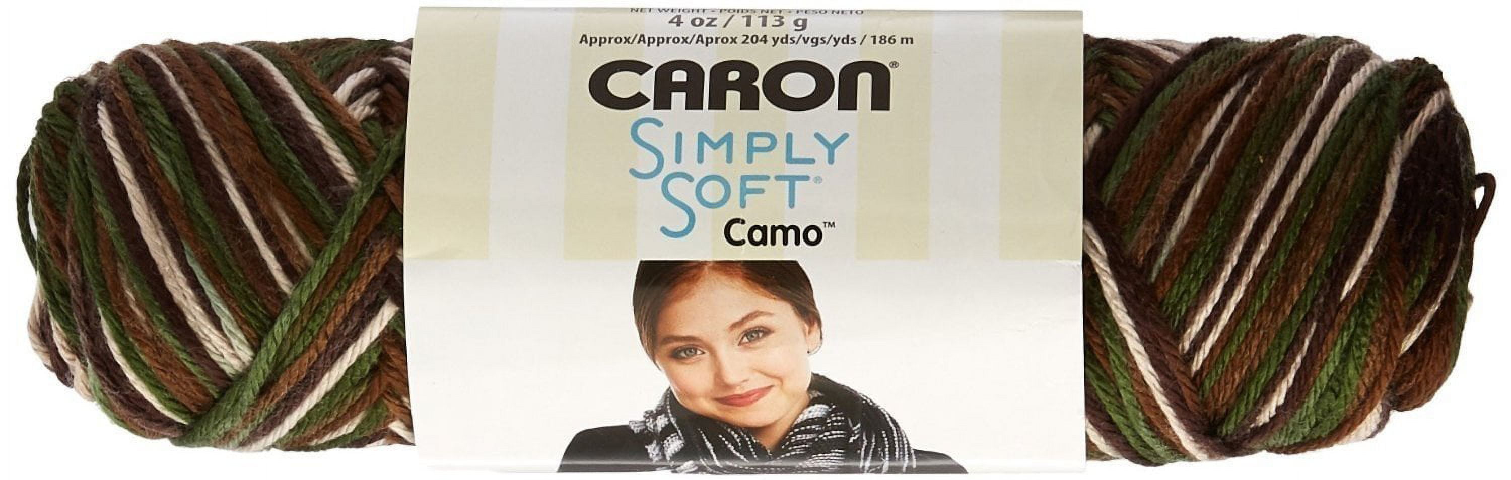 Caron Simply Soft Camo Yarn, 4 Ounce, Mash Camo, Single Ball - Walmart.com