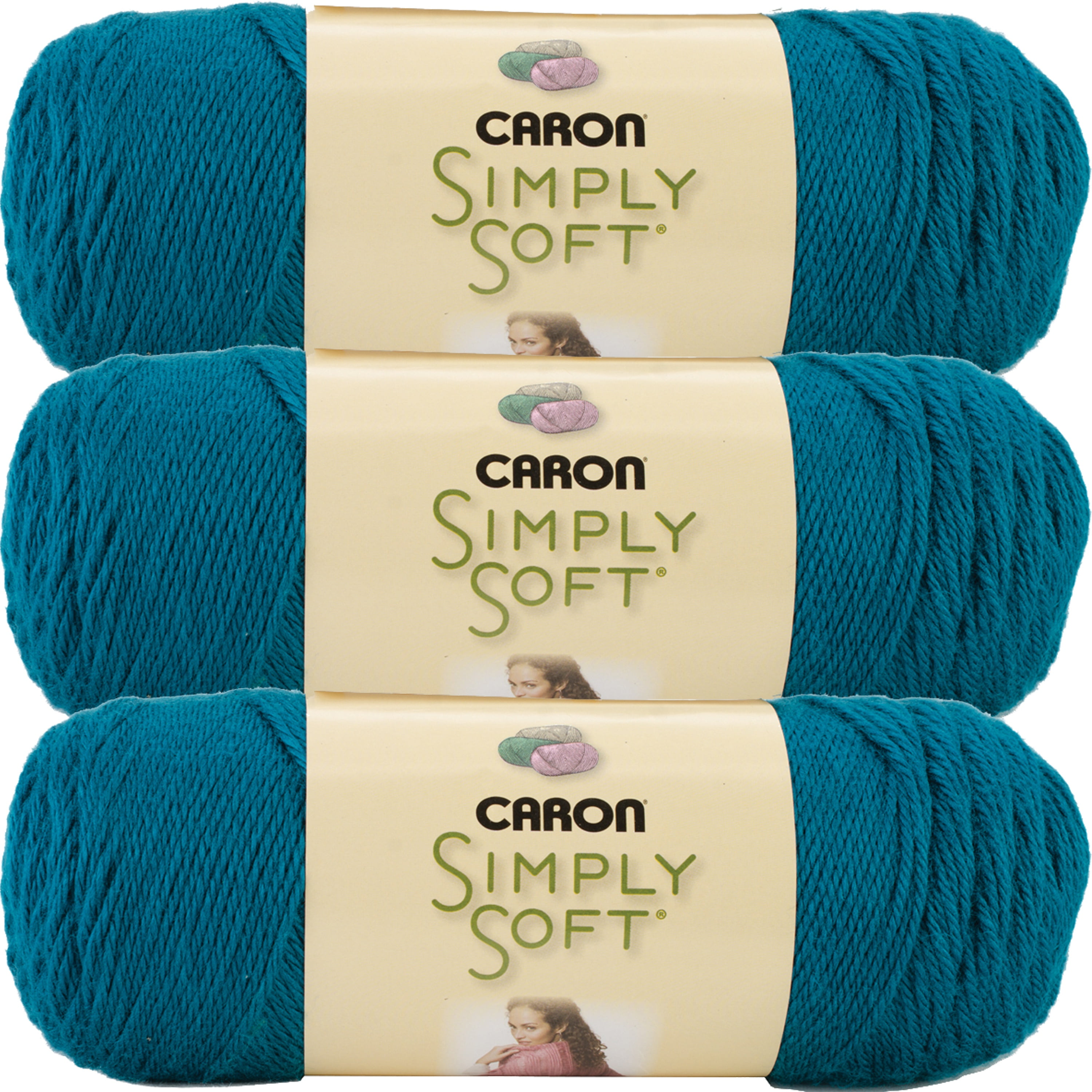 SPINRITE Caron Simply Soft Collection Yarn-Pagoda, Multipack Of 3