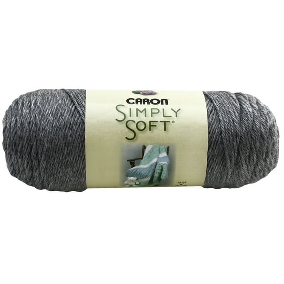 Caron Simply Soft Heather Yarn, Medium (4) 100% Acrylic Marled Yarn, 15 Skein Pack