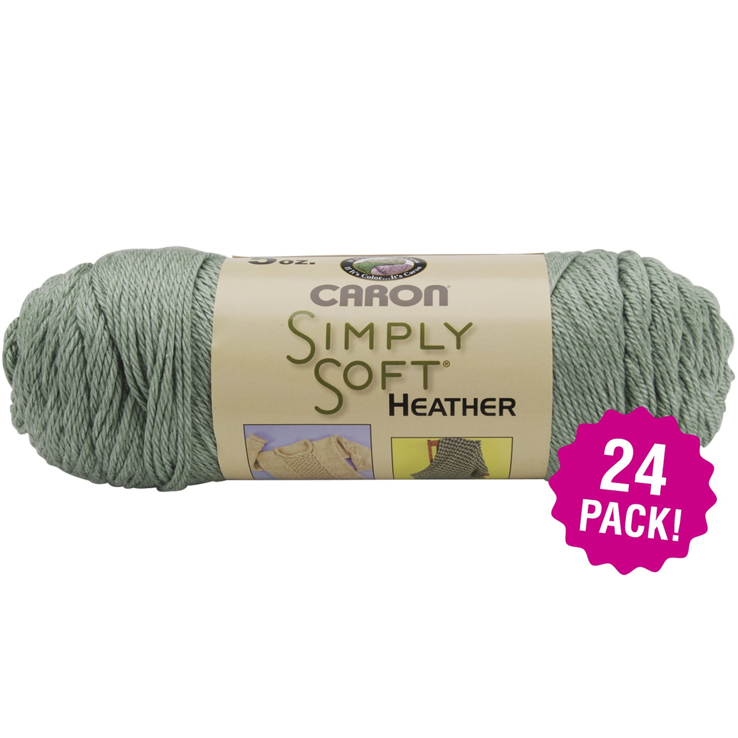 Caron Simply Soft Heather Yarn - Woodland, Multipack of 24
