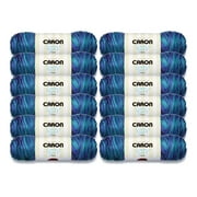 Caron Simply Soft Ombre 4 Medium Acrylic Yarn, Grape Purple Ombre 5oz/141g,  235 Yards 