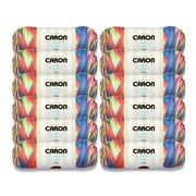 Caron  Simply Soft  Paints  #4 Medium Acrylic Yarn, Rainbow Bright 5oz/141g, 235 Yards 12 Pack