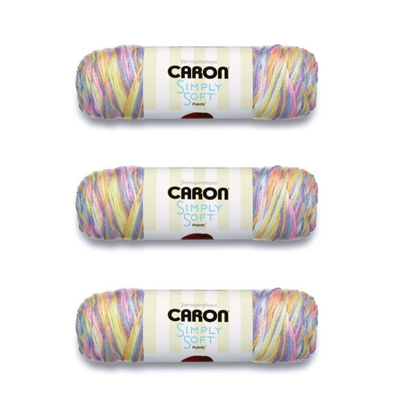 Caron Simply Soft Paints Yarn-Baby Brights, Multipack Of 3
