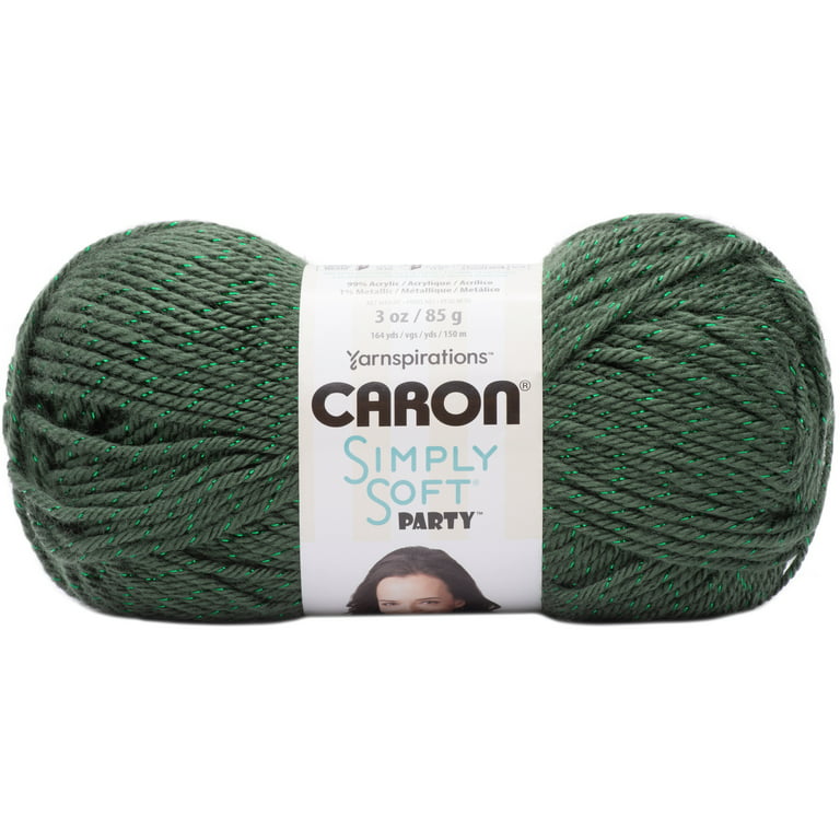 Caron Simply Soft Party Yarn Soft Pink Sparkle