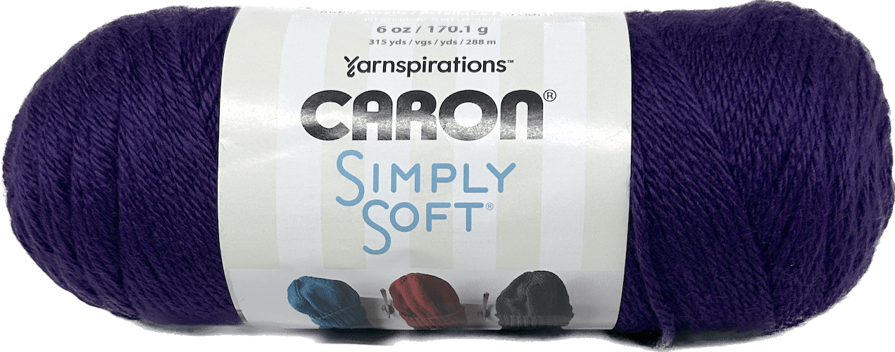 Caron Simply Soft Plum 6 oz Acrylic Knitting & Crochet Yarn