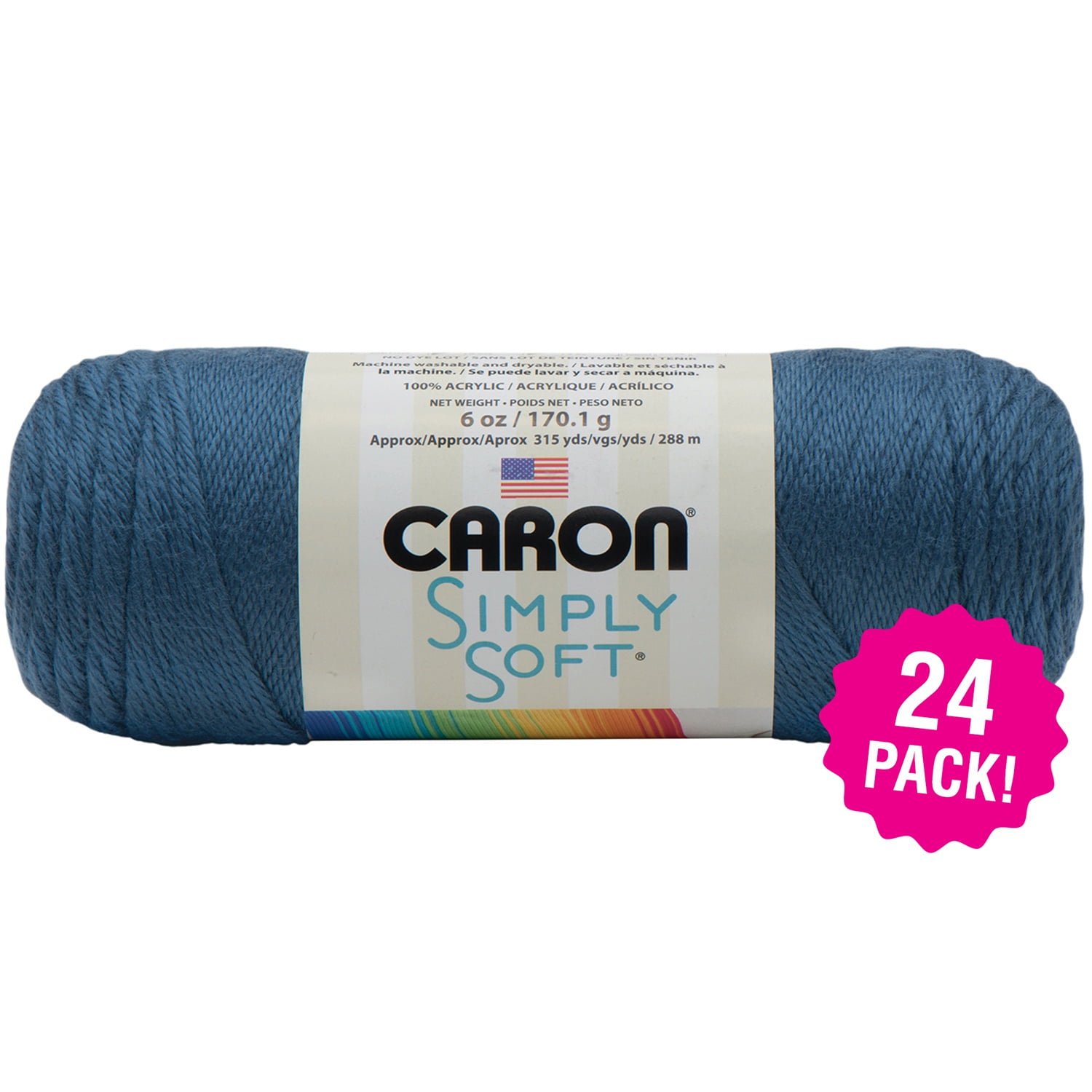  Caron Simply Soft Yarn Solids (3-Pack) Country Blue H97003-9710