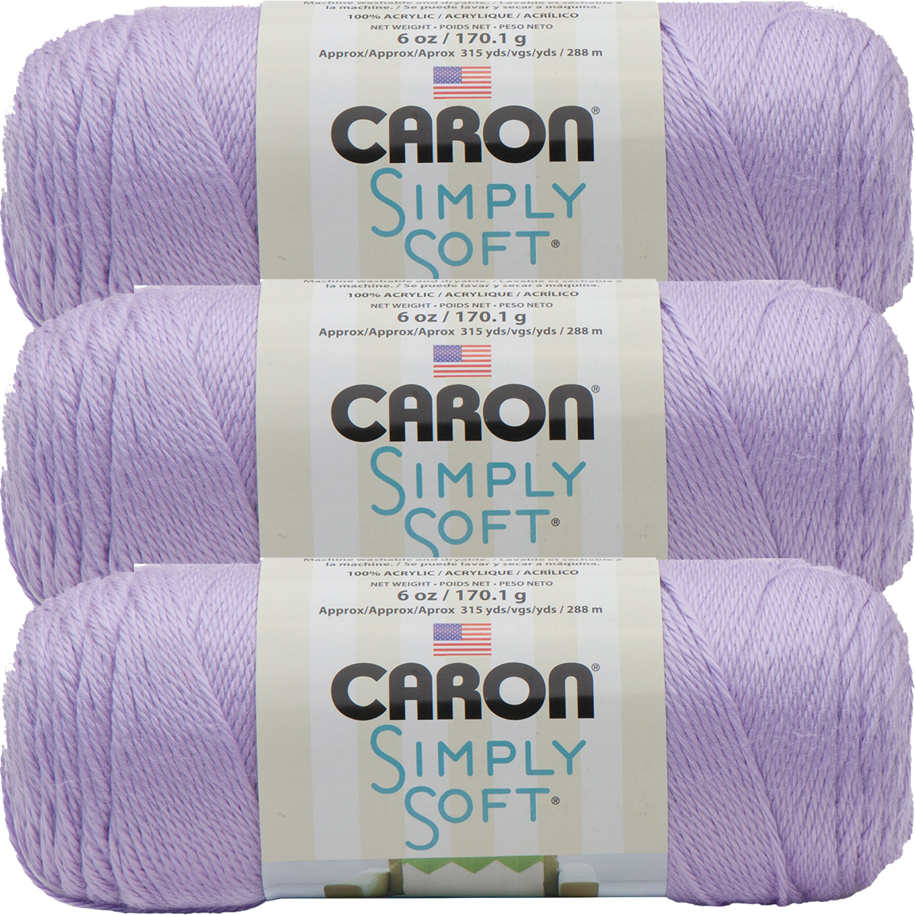 Caron Simply Soft Solids Yarn-Orchid, Multipack Of 3 - Walmart.com