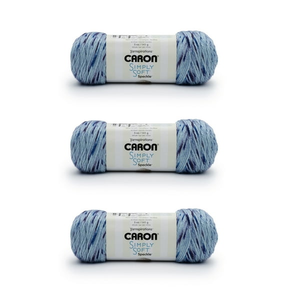 Caron® Simply Soft® Speckle™ #4 Medium Acrylic Yarn, Galaxy 5oz/141g, 235 Yards (3 Pack)