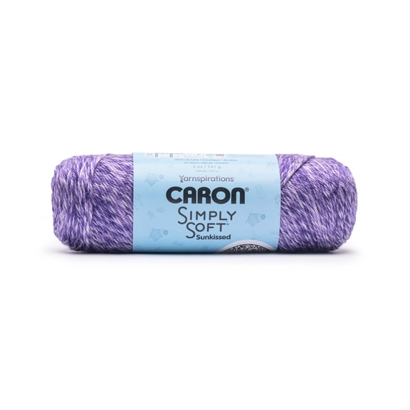 Caron® Simply Soft Sunkissed™ #4 Worsted (Medium) Acrylic Yarn, Grape Tonal 5oz/141g 248 Yards