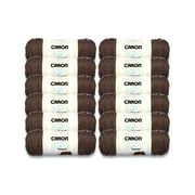Caron  Simply Soft  Tweeds  #4 Medium Acrylic Yarn, Taupe 5oz/141g, 250 Yards 12 Pack