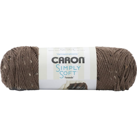 Caron Simply Soft Tweeds Yarn 24/Pk-Taupe