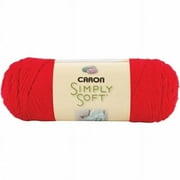 Caron Simply Soft Yarn, Harvest Red, 6oz(170g), Medium, Acrylic