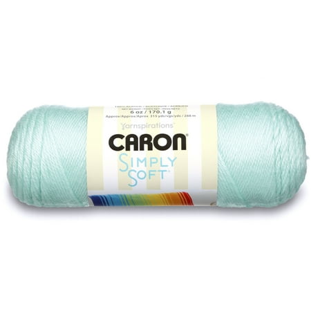 Caron Simply Soft Yarn, Soft Green, 6oz(170g), Medium, Acrylic