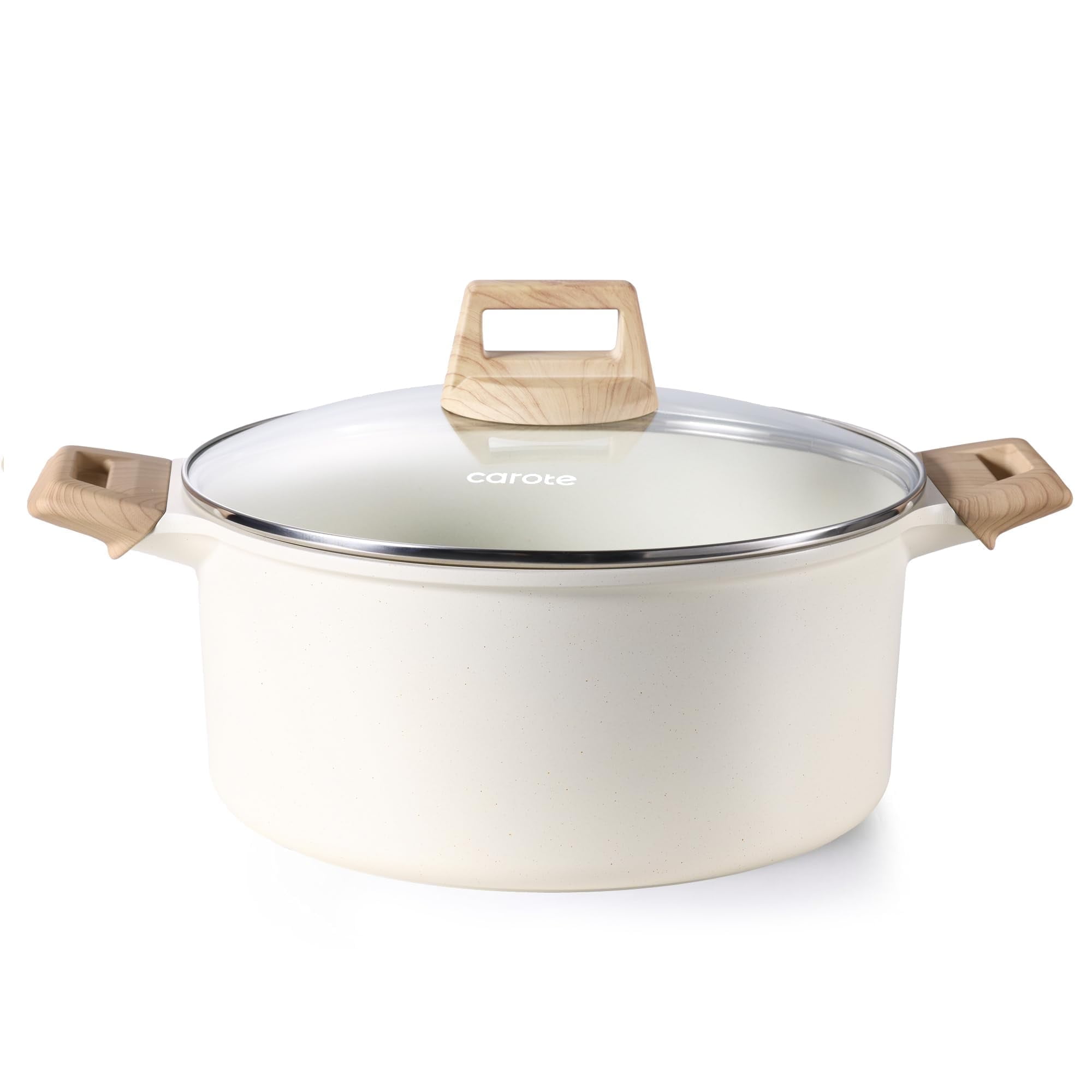 Carote 6 Qt Nonstick Soup Pot with Lid Cooking Pot, Easy Clean Non ...