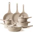 thumbnail image 1 of Carote 13 Pcs Nonstick Cookware Sets, Non Stick Pots and Pans Set, Induction Cookware, Taupe, 1 of 9