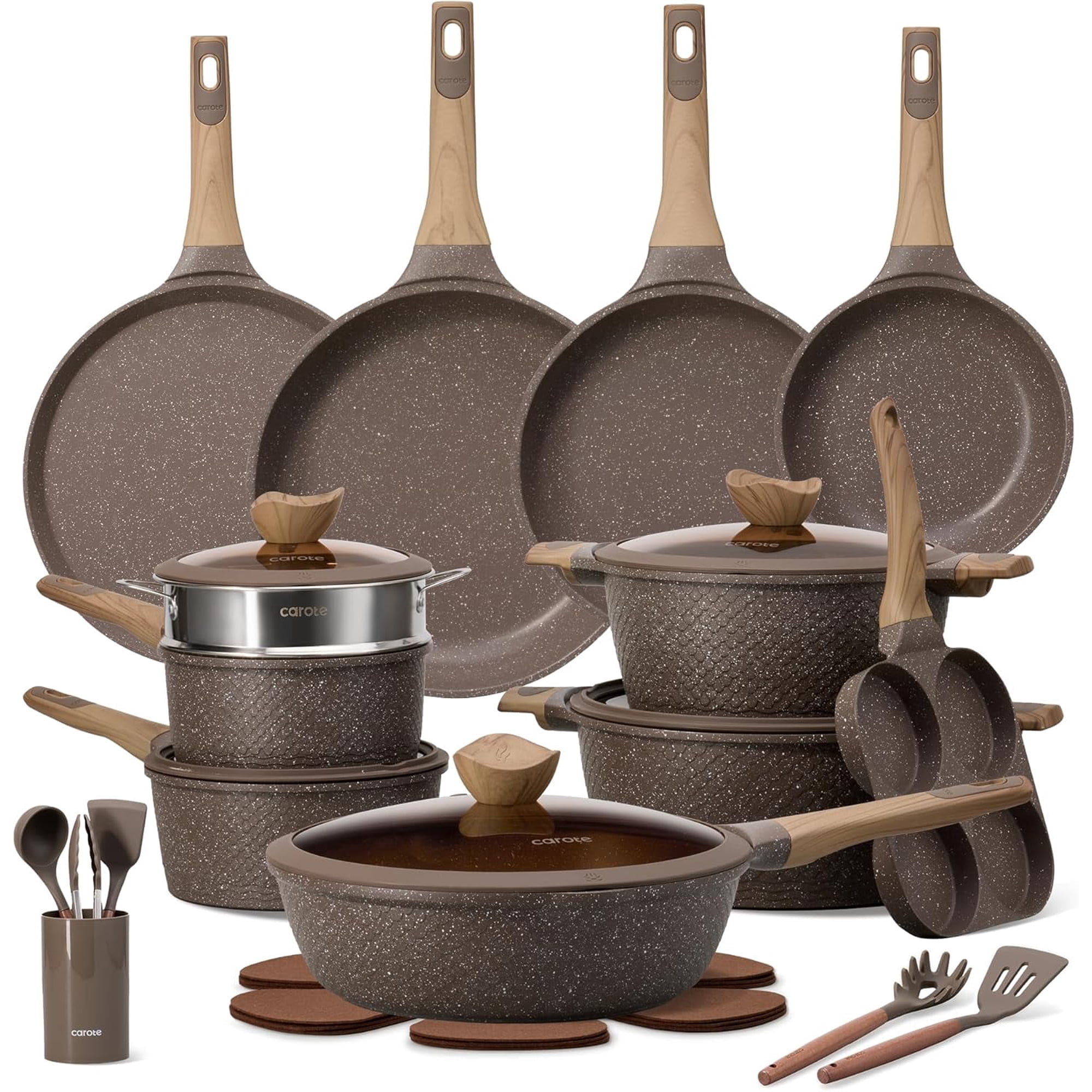 Carote 26PCS Pots and Pans Non Stick