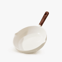 Carote 11" Ceramic Nonstick Frying Pan, Cooking Skillet with Bakelite Handle, Induction Compatible, Easy to Clean, White