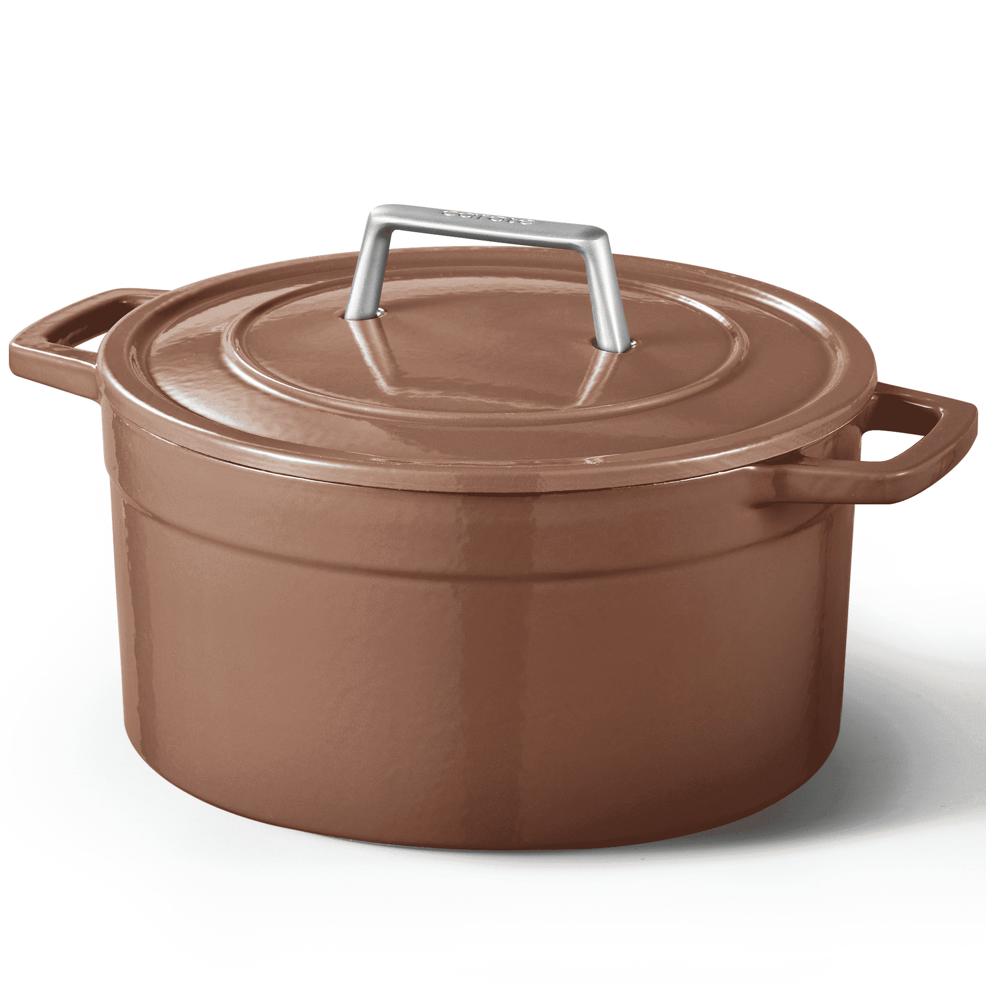 Carote 5QT Enamel Cast Iron Dutch Oven Pot with Lid for Sourdough Bread Stew Roast Easy Cleaning Red