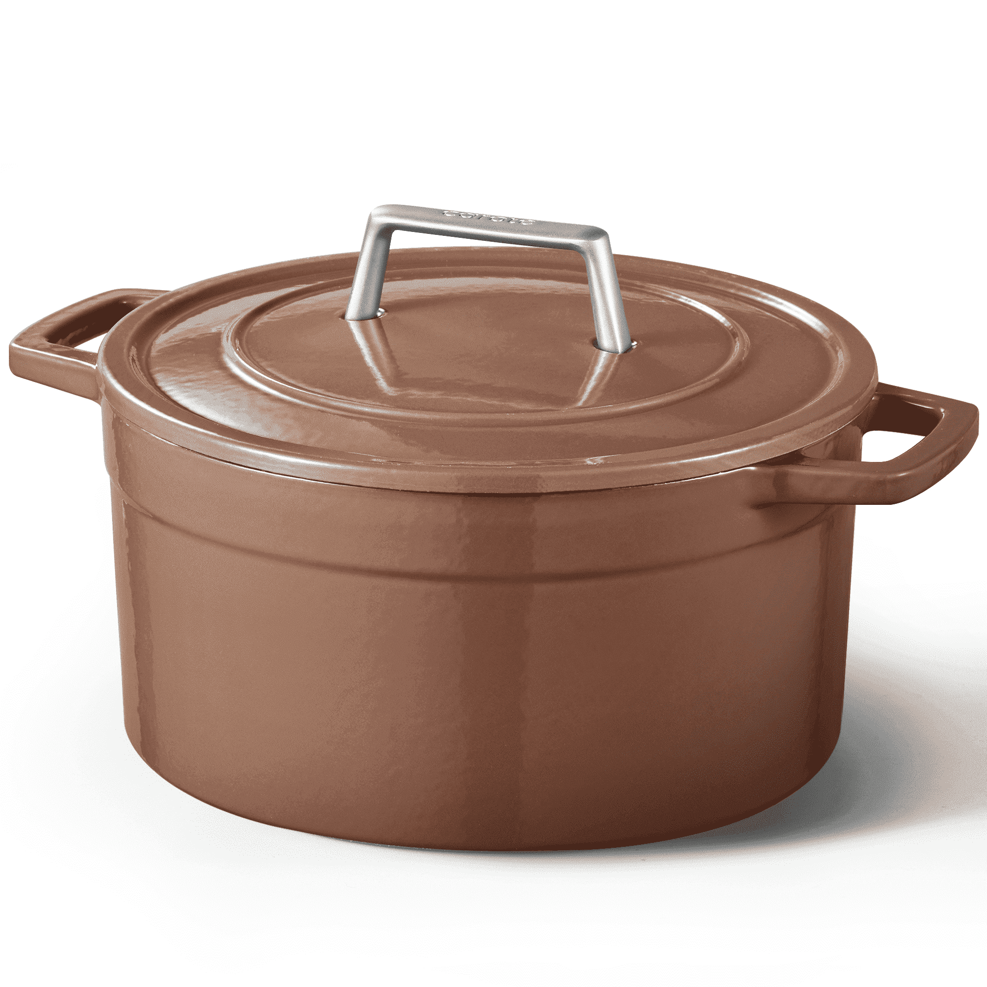 Walmart Saving of  Carote 5QT Enamel Cast Iron Dutch Oven Pot for Sourdough Bread Stew Roast, Easy Cleaning, Brown