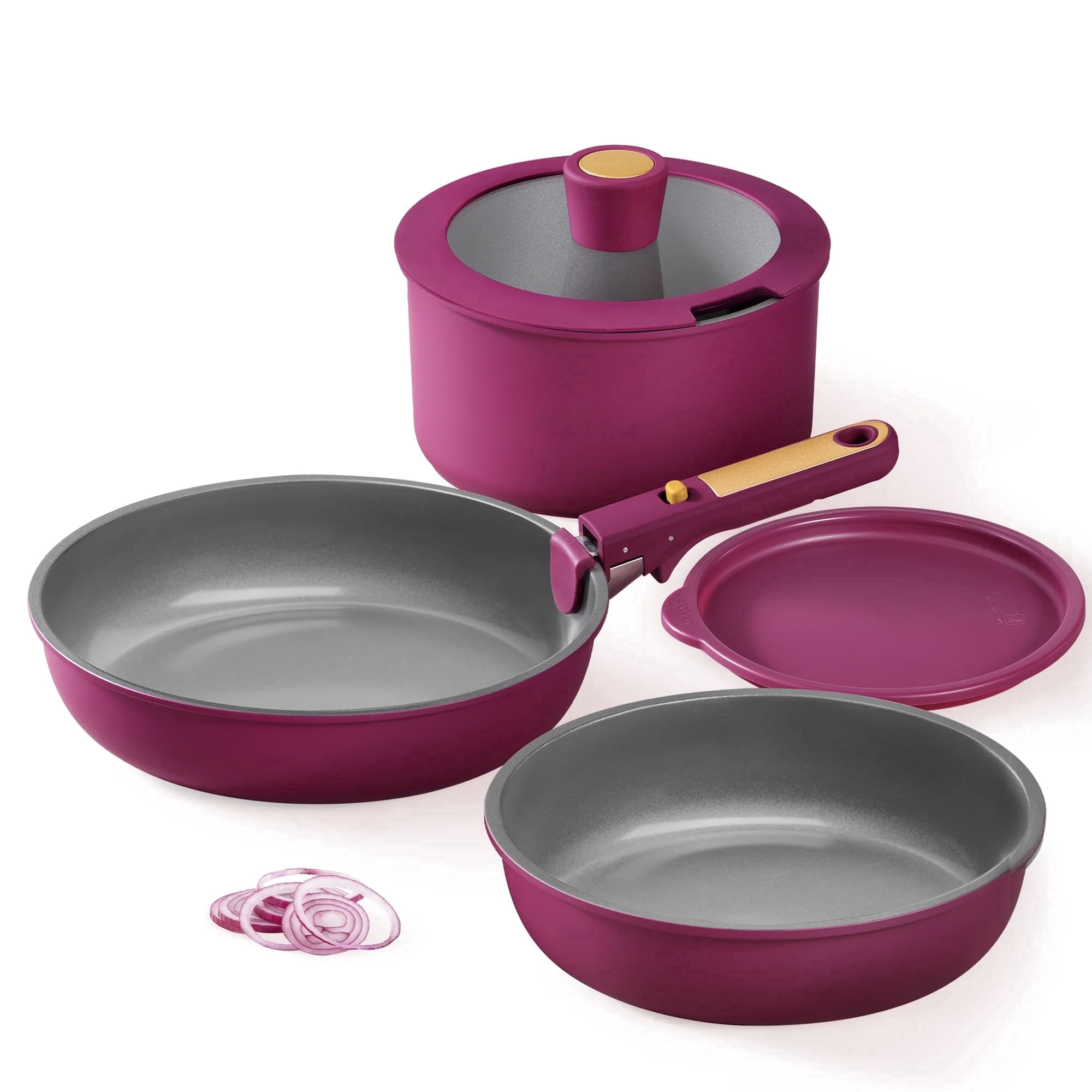Carote 6 Piece Nonstick Pots And Pans Set Kitchen Cookware Set With Detachable Handle Induction Compatible Purple: Quick Guide for Smart Shoppers