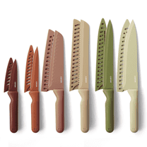 Carote 12Pcs Kitchen Knife Set, Razor-Sharp Knives, Anti-Rust, Dishwasher Safe