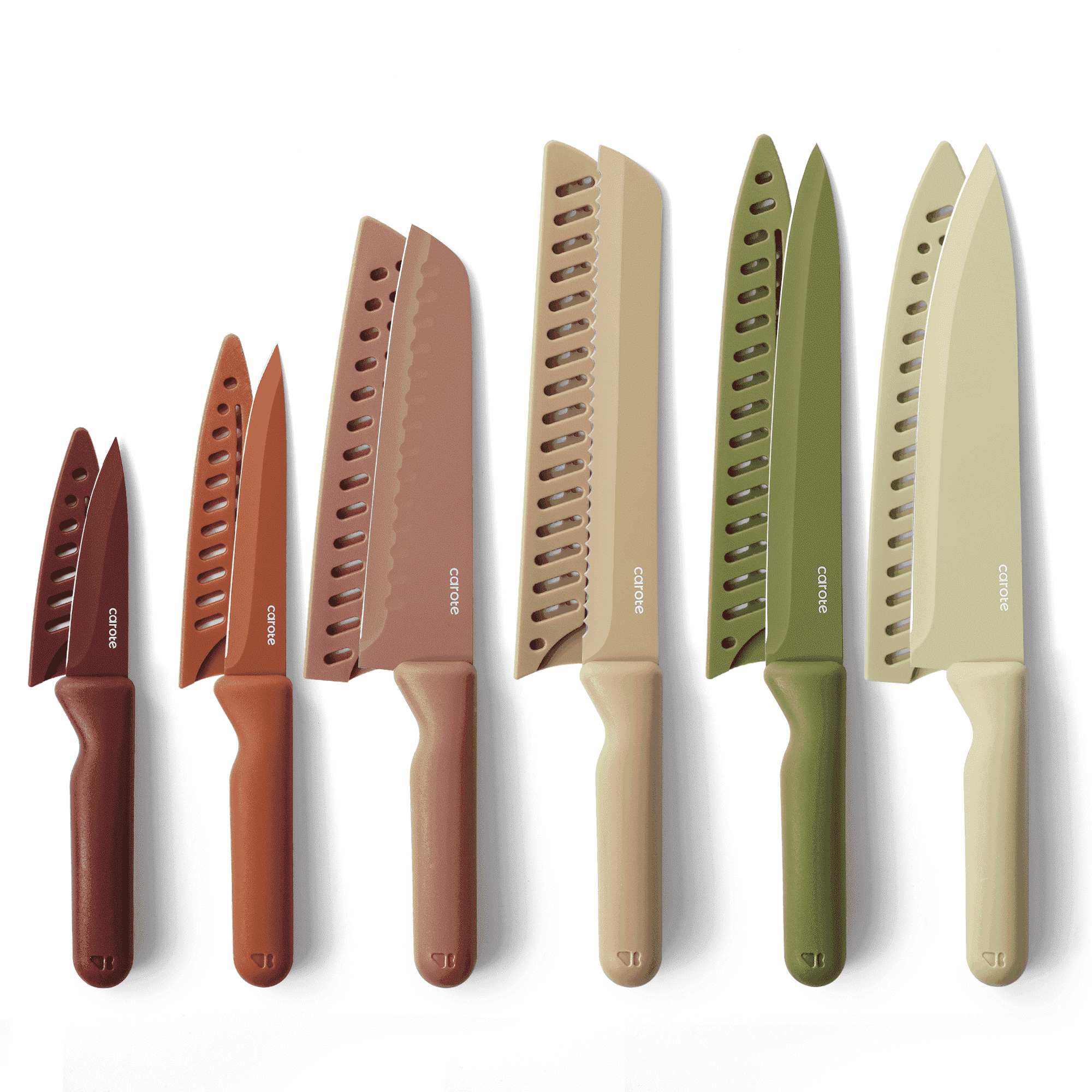 包丁　kitchen knife セット Carote 13-Piece Kitchen Knife Set, Stainless Steel Blades, Shears