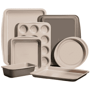 Carote 7-Piece Carbon Steel Nonstick Bakeware Set, Khaki Taupe