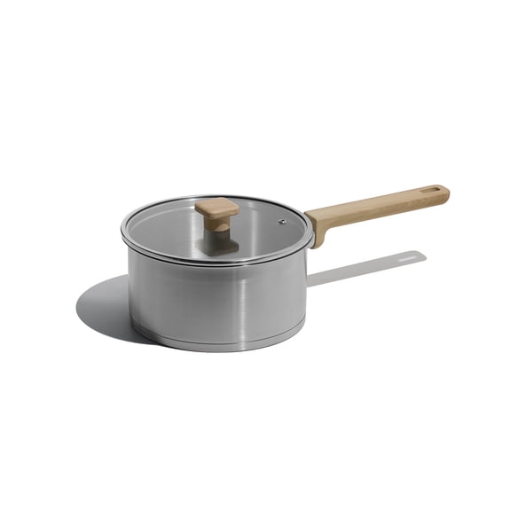 Carote 3QT Stainless Steel Saucepan with Lid, Small Induction Cooking Pot for Everyday Use