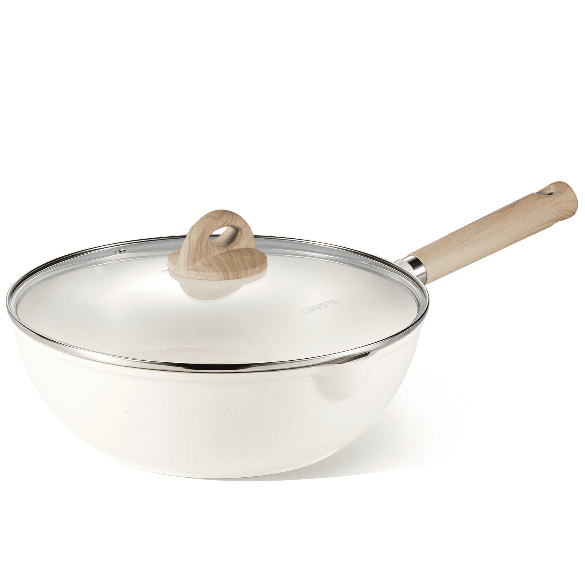 Carote Bon Appétit Collection 5.8QT Nonstick WokWhite