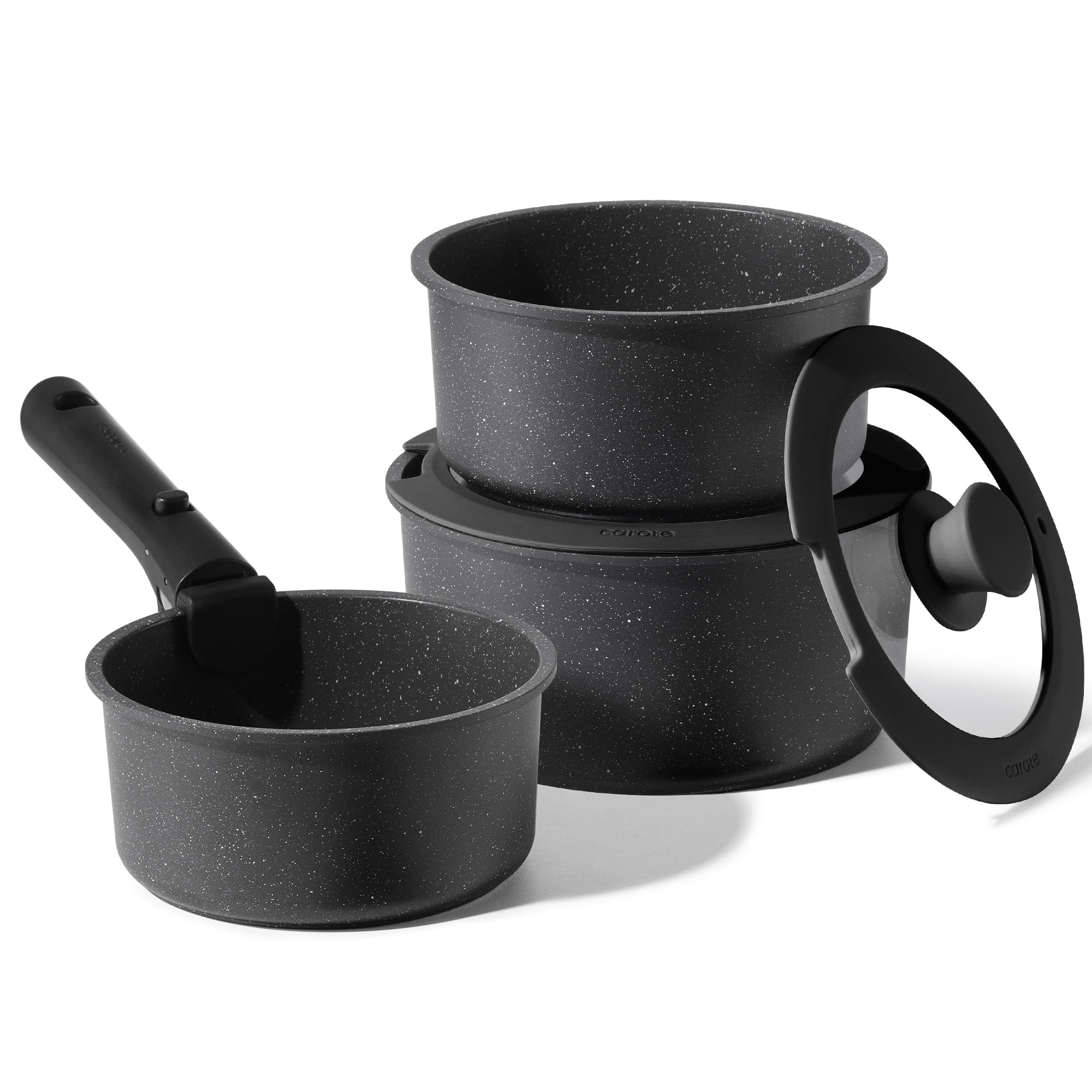Carote Nonstick Cookware Set 8-Piece,Saucepan Set,Stay-Cool Handles ...