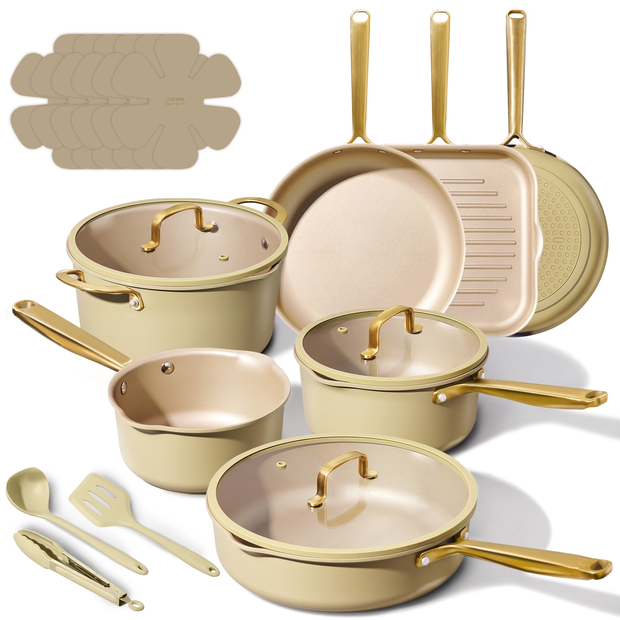 CAROTE 19pcs Nonstick Cookware Set - Thumbnail 2