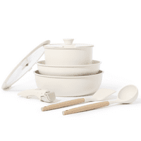 Carote 8-Piece White Granite Nonstick Cookware Set