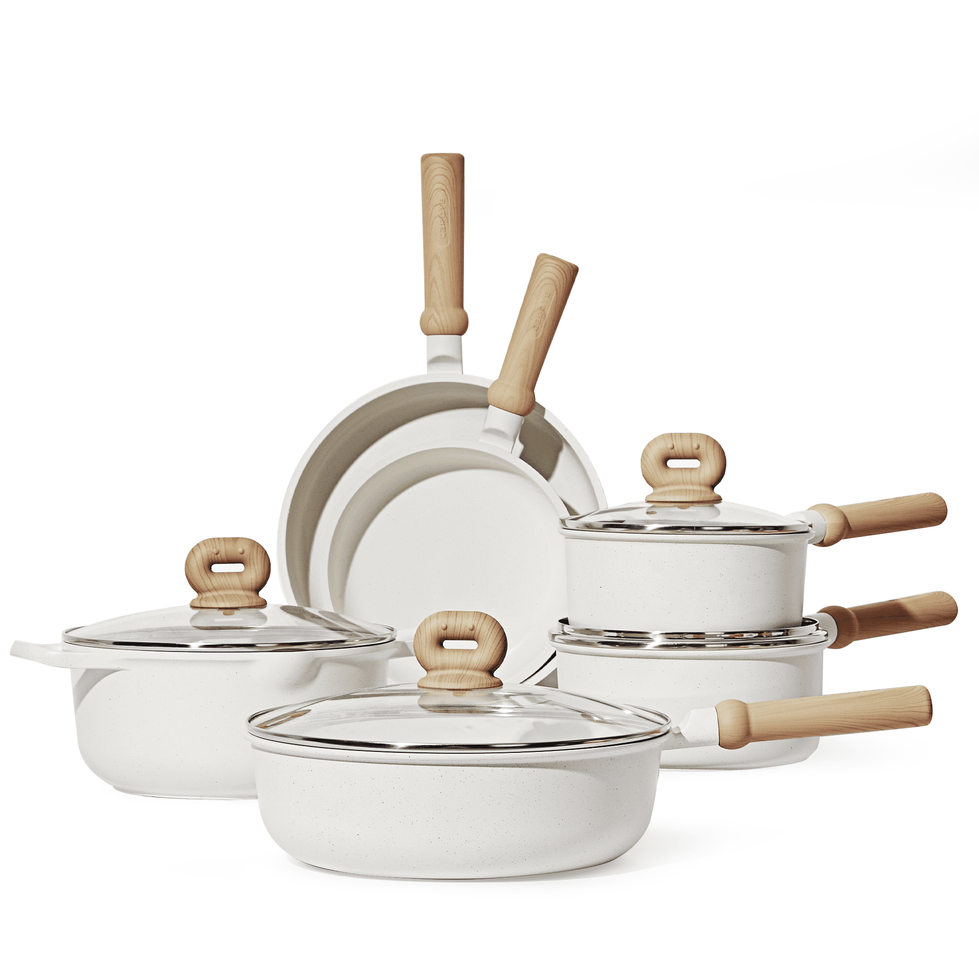 Carote Nonstick Pots and Pans Set, 10 Pcs Induction Kitchen Cookware