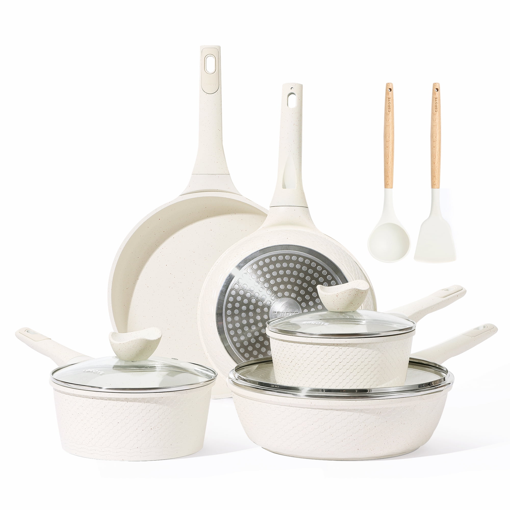 Carote Nonstick Pots and Pans Set, 10 Pcs Induction Kitchen Cookware