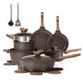 thumbnail image 1 of Carote 18-Piece Nonstick Pots and Pans Set, Granite Cookware with Lids, Steamer & Kitchen Utensils, 1 of 7