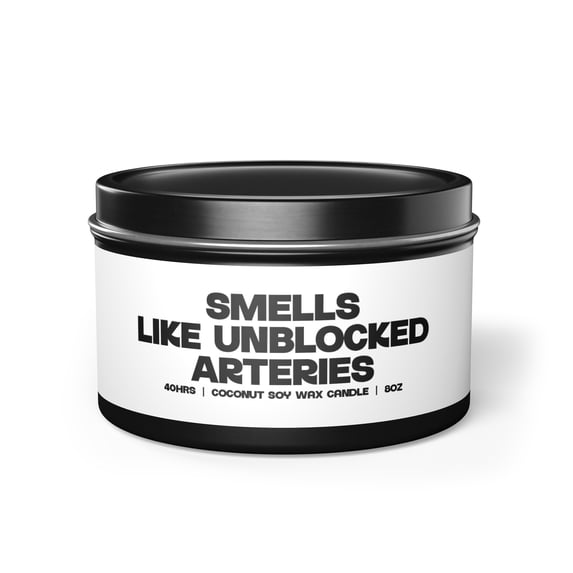 Carotid Endarterectomy Heart Blocked Artery Surgery Tin Candle Gifts Decor