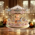 thumbnail image 1 of Carousel Acrylic Suncatcher Ornament with Stand – Colorful Light Catcher Crystal Carousel Decor for Window, Home, Office, or Garden Decoration, Perfect Christmas Gift for Family & Friends, 1 of 6
