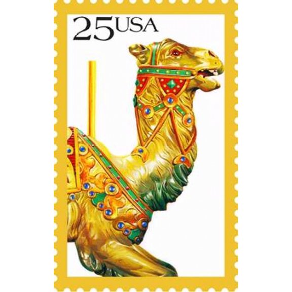 Carousel Animals Camel Canvas Art - US POSTAL SERVICE (24 x 36)