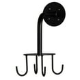 thumbnail image 1 of Jeffers 4 Hook Rotating Carousel Horse Bridle Halter Tack Rack, Wall Mount Organizer for Stable Barn Trailer, Metal Hooks for Halters Reins Lead Ropes Harness, Black with Screws Included, 1 of 1