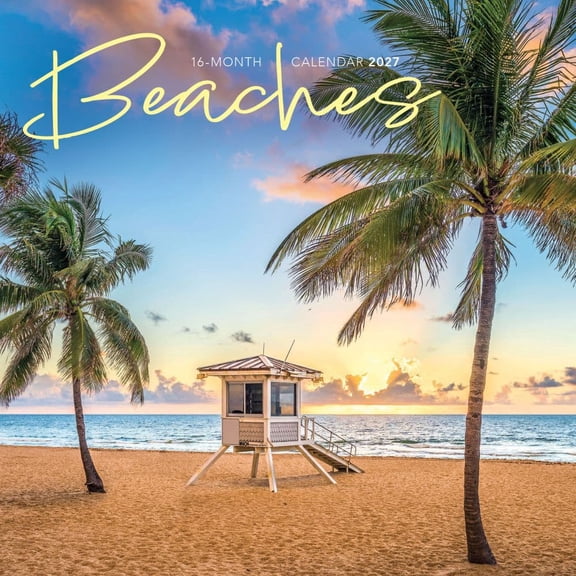 Carousel Calendars, Beaches 2027 Mini Wall Calendar