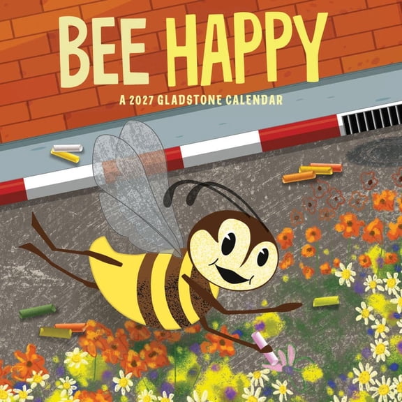 Carousel Calendars, Bee Happy 2027 Mini Wall Calendar by Gladstone Media
