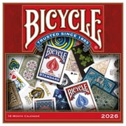 Carousel Calendars, Bicycle Cards Art 2026 Wall Calendar