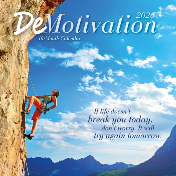 Carousel Calendars, Demotivation 2026 Wall Calendar