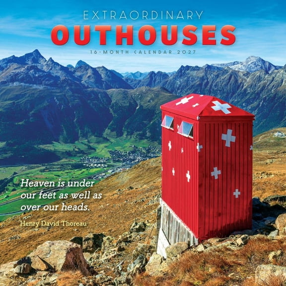 Carousel Calendars, Extraordinary Outhouses 2027 Wall Calendar