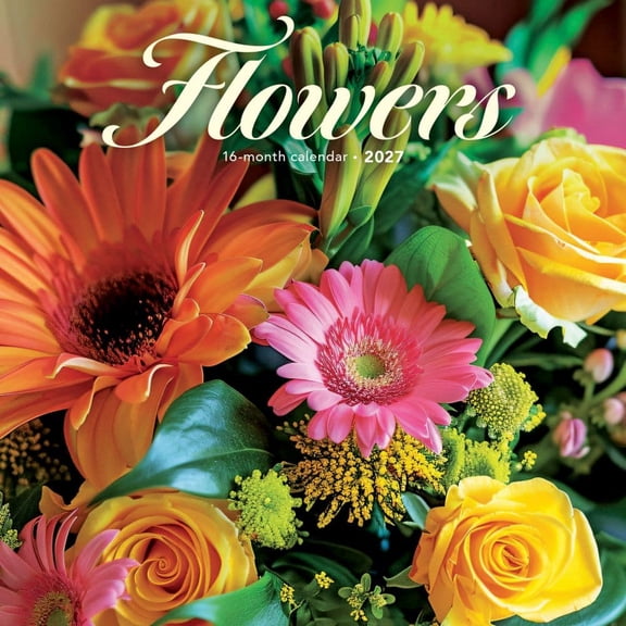 Carousel Calendars, Flowers 2027 Mini Wall Calendar