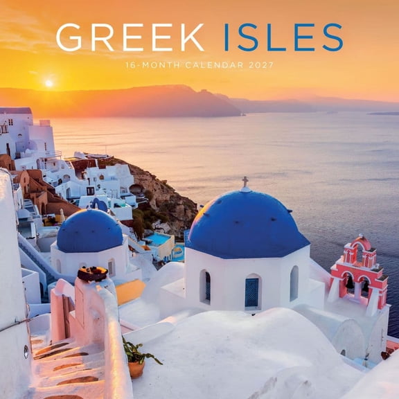 Carousel Calendars, Greek Isles 2027 Mini Wall Calendar